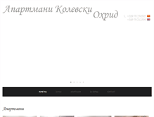 Tablet Screenshot of apartmaniohrid-kolevski.com